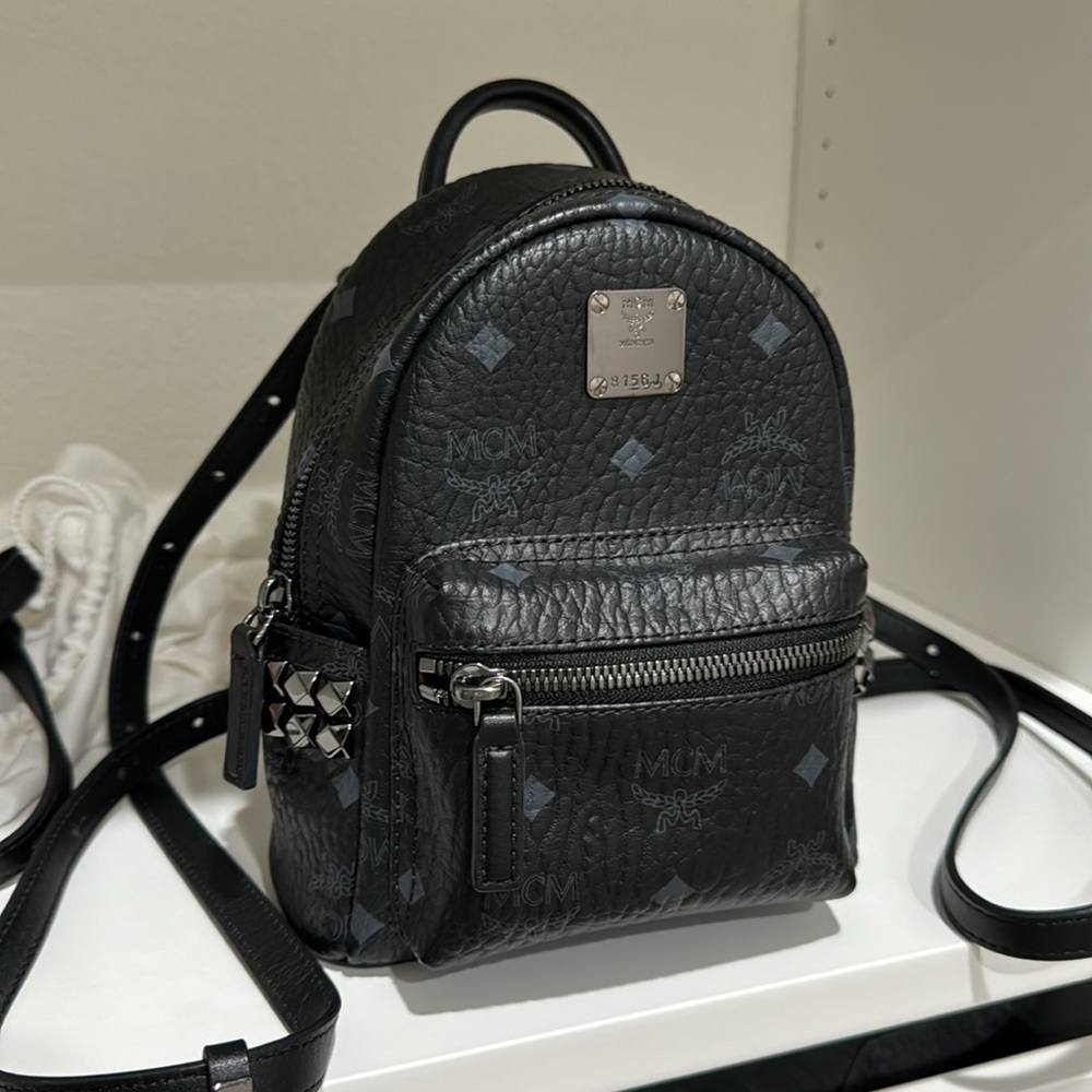 STARK BEBE BOO SIDE STUDS BACKPACK IN VISETOS